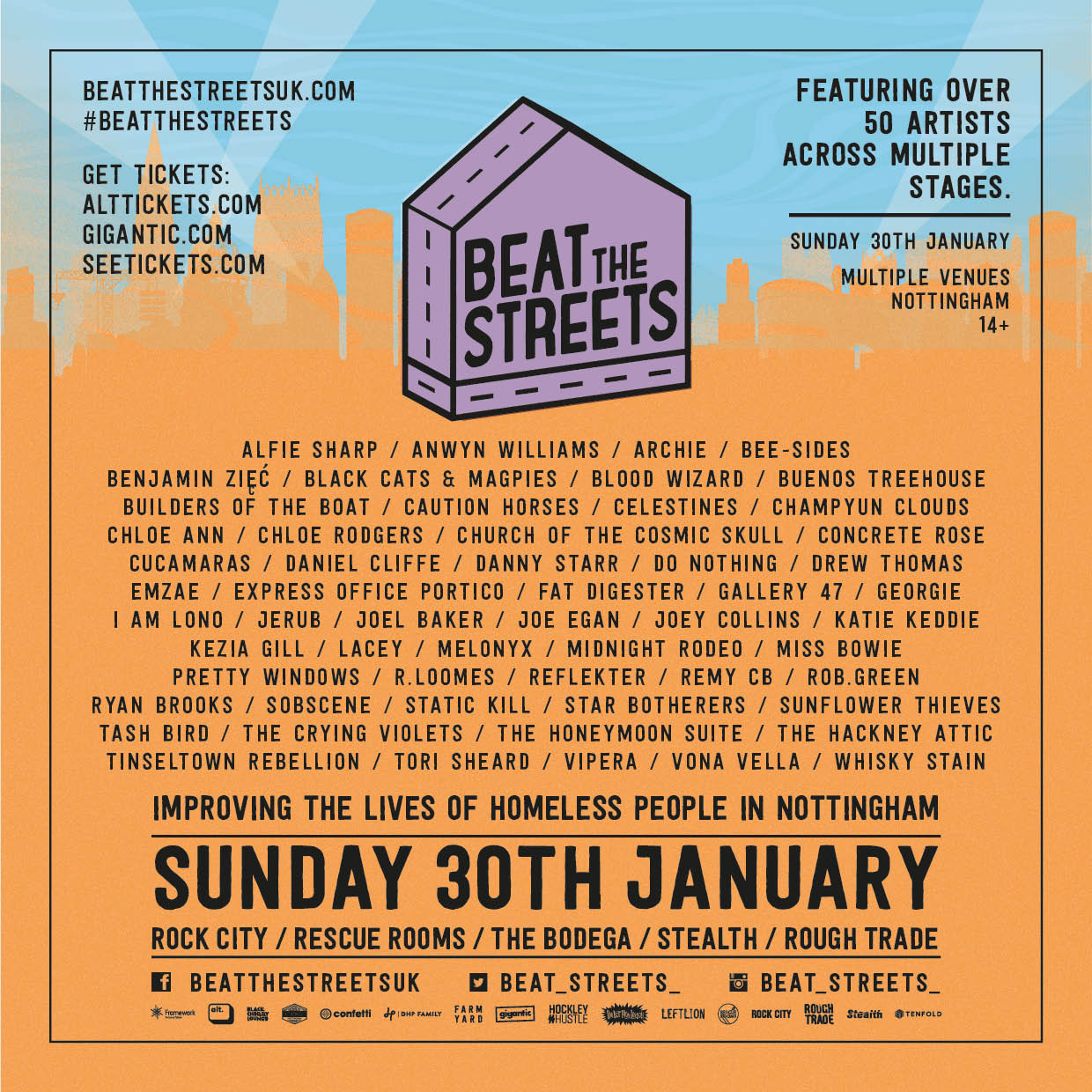 Beat the Streets - Full line-up announced! - Rescue Rooms