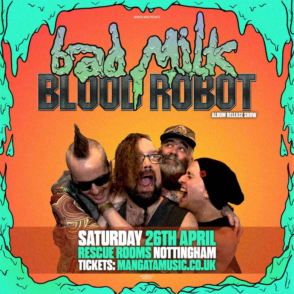 BAD MILK BLOOD ROBOT POSTER